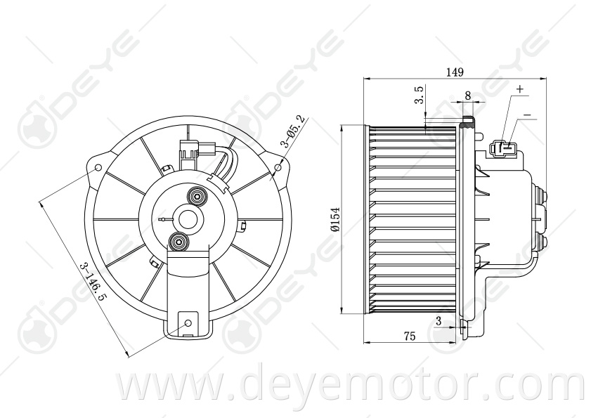 30858848 new products 12v air conditioner blower motor for VOLVO S40 VOLVO V40